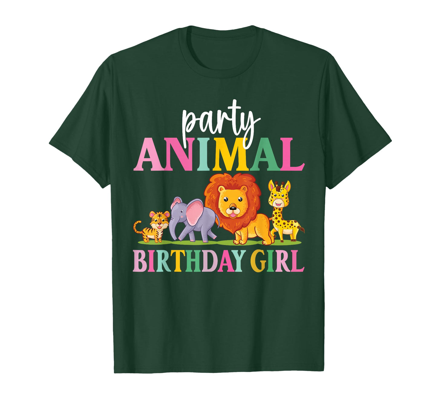 Wild Birthday Girl Zoo Party Funny Safari Birthday Party T-Shirt
