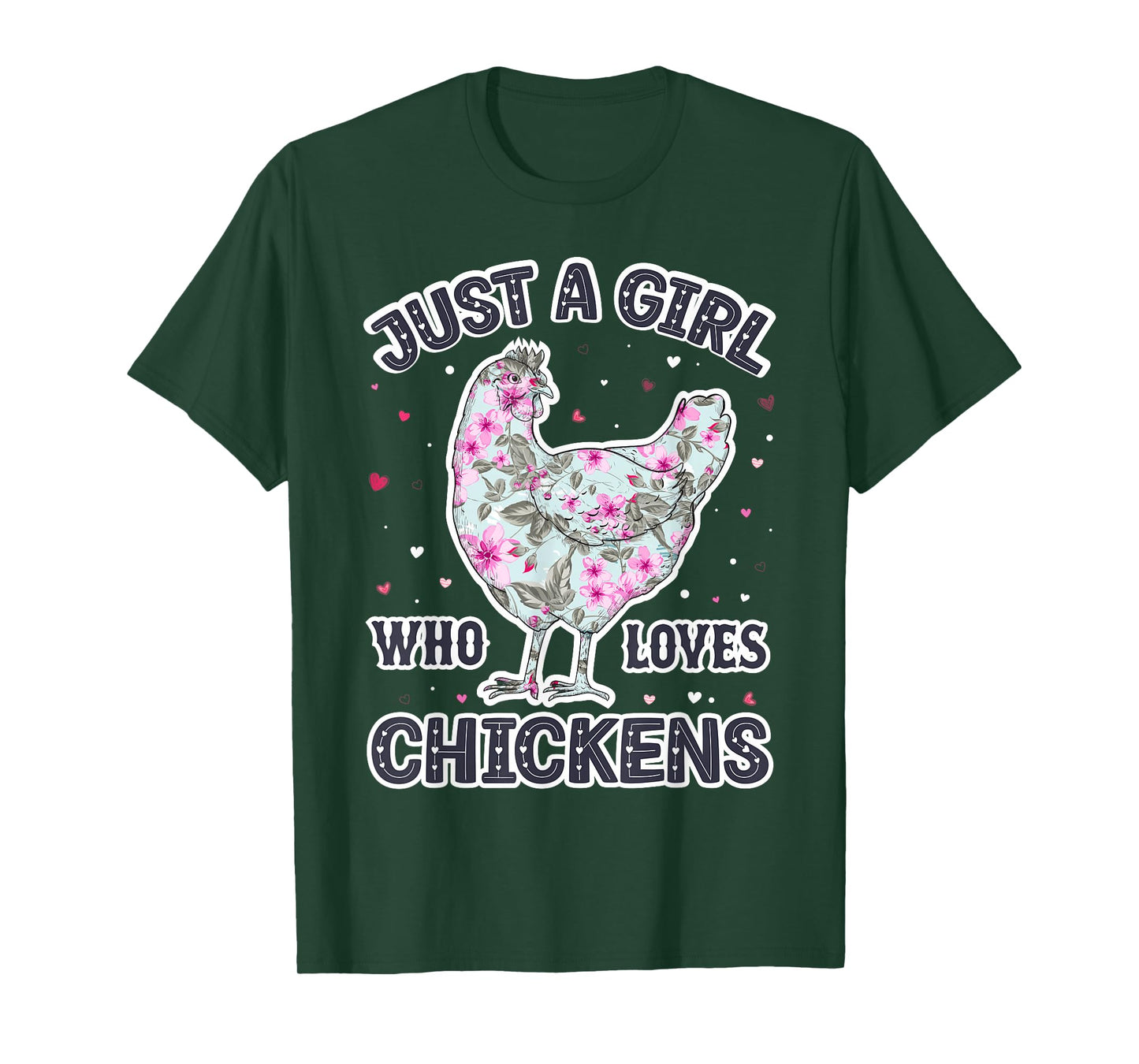 Chicken Lover Girls - Funny Just a Girl Who Loves Chickens T-Shirt