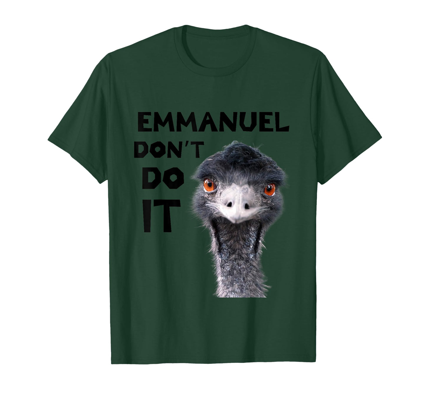 Emu Love Tees Emmanuel Don't Do It Viral Emu T-Shirt, White
