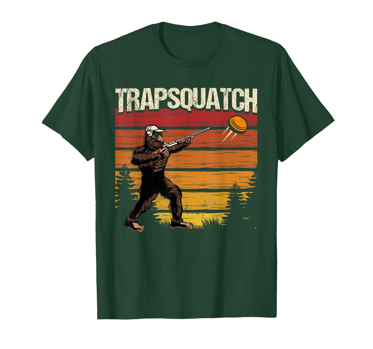 Funny Trap Clay Shooting Bigfoot Trapsquatch Men T-Shirt