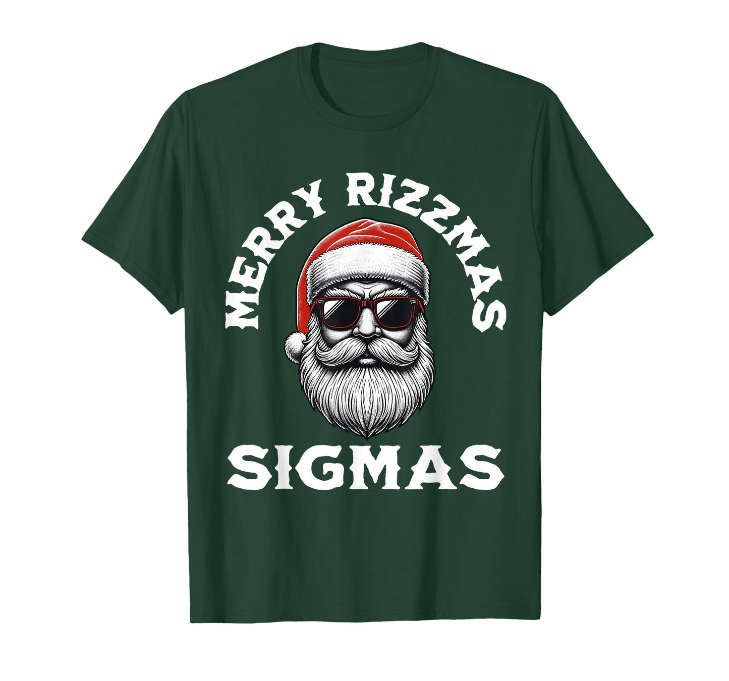 Merry Rizzmas Sigmas Rizz Christmas Santa Teen Gen Alpha T-Shirt