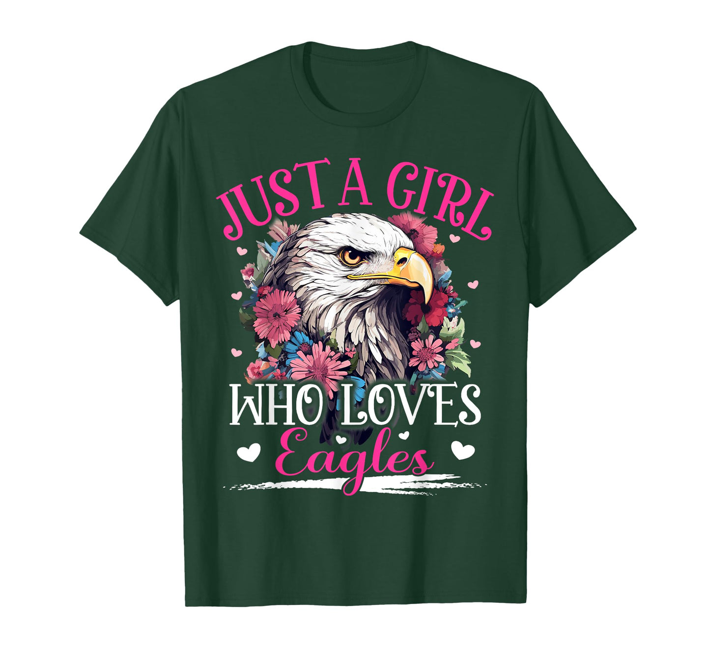 Just A Girl Who Loves Eagle Bird For Women Girls T-Shirt