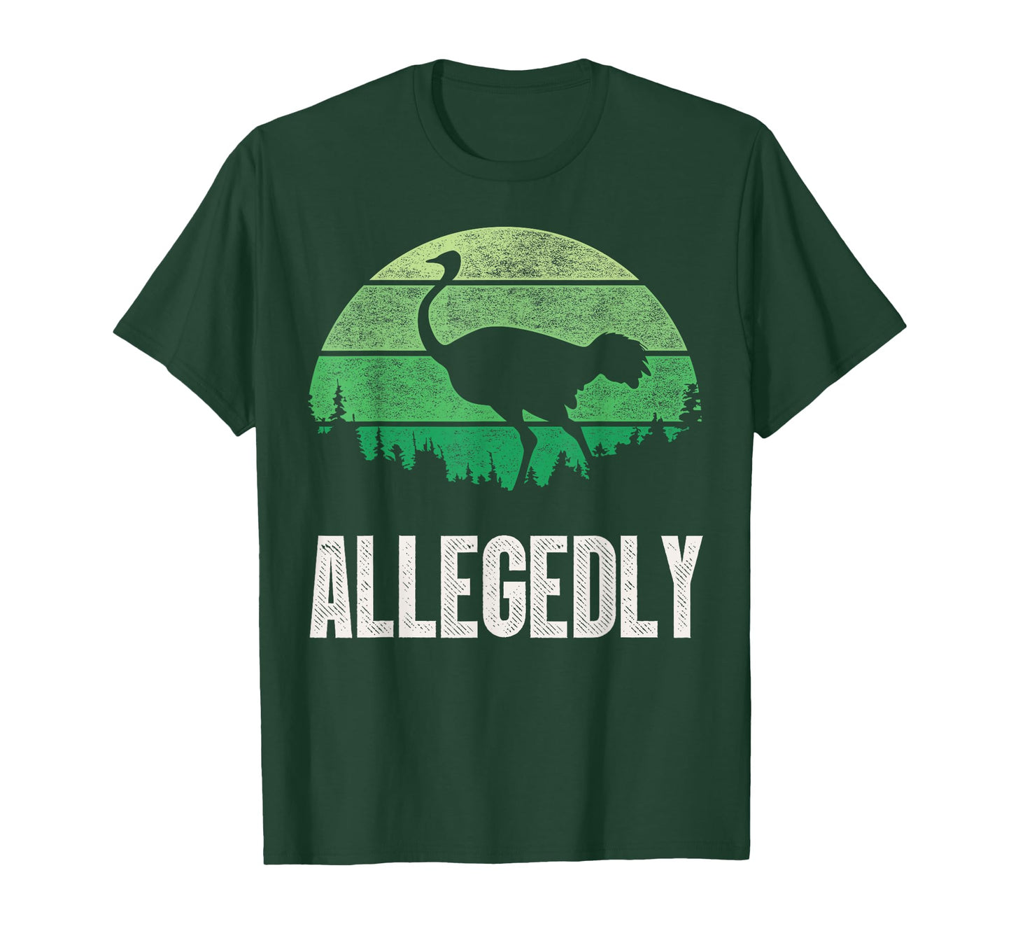 Allegedly Ostrich T Shirt Funny Bird Lover T-Shirt