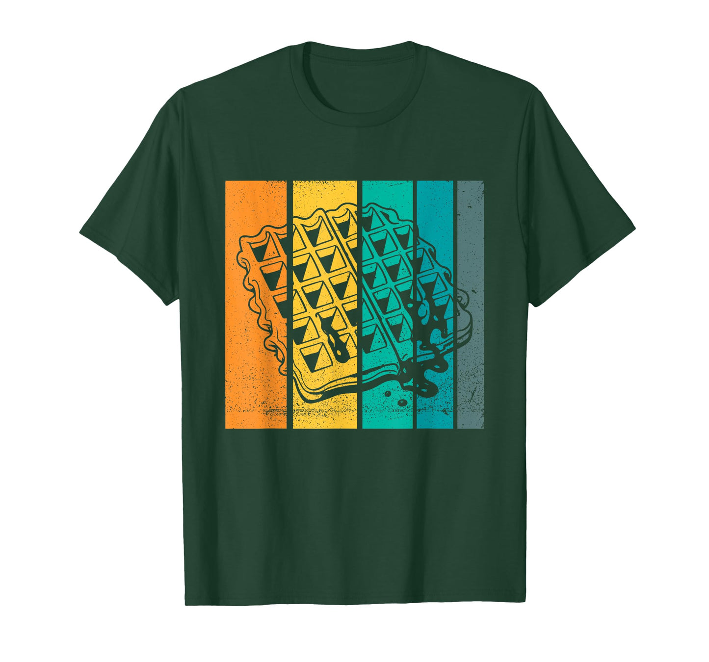 Waffle Design Artsy Vintage Waffle Lover T-Shirt