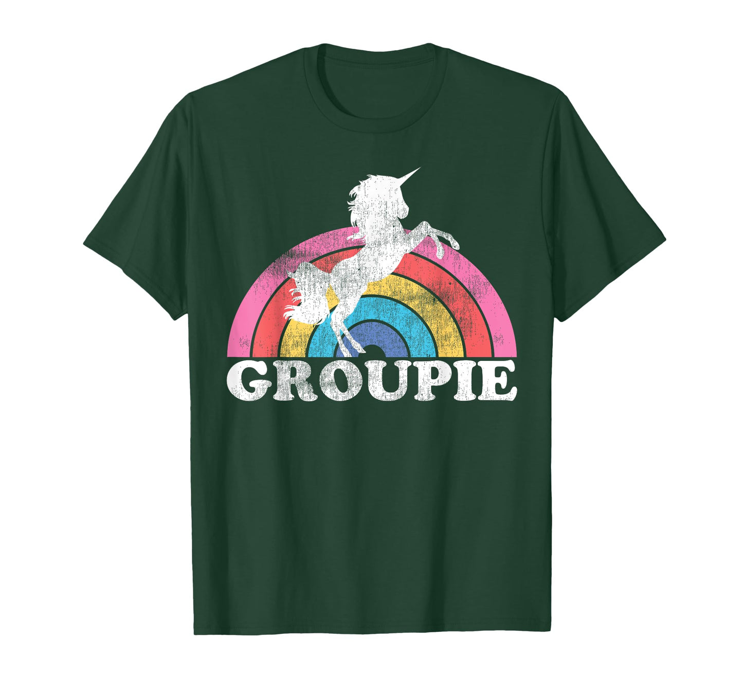 Funny Rainbow Unicorn Concert Rock N Roll Lover Groupie Gift T-Shirt