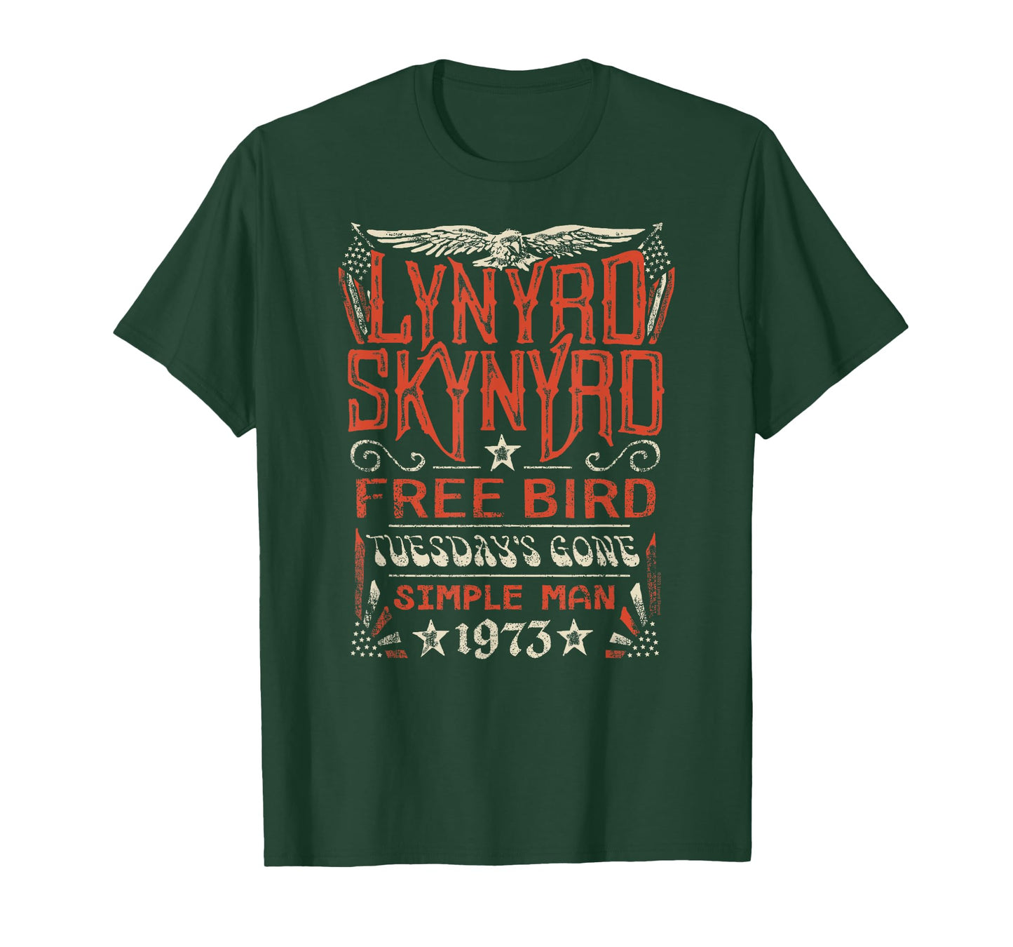 Lynyrd Skynyrd - Free Bird Tuesday's Gone Simple Man Songs T-Shirt