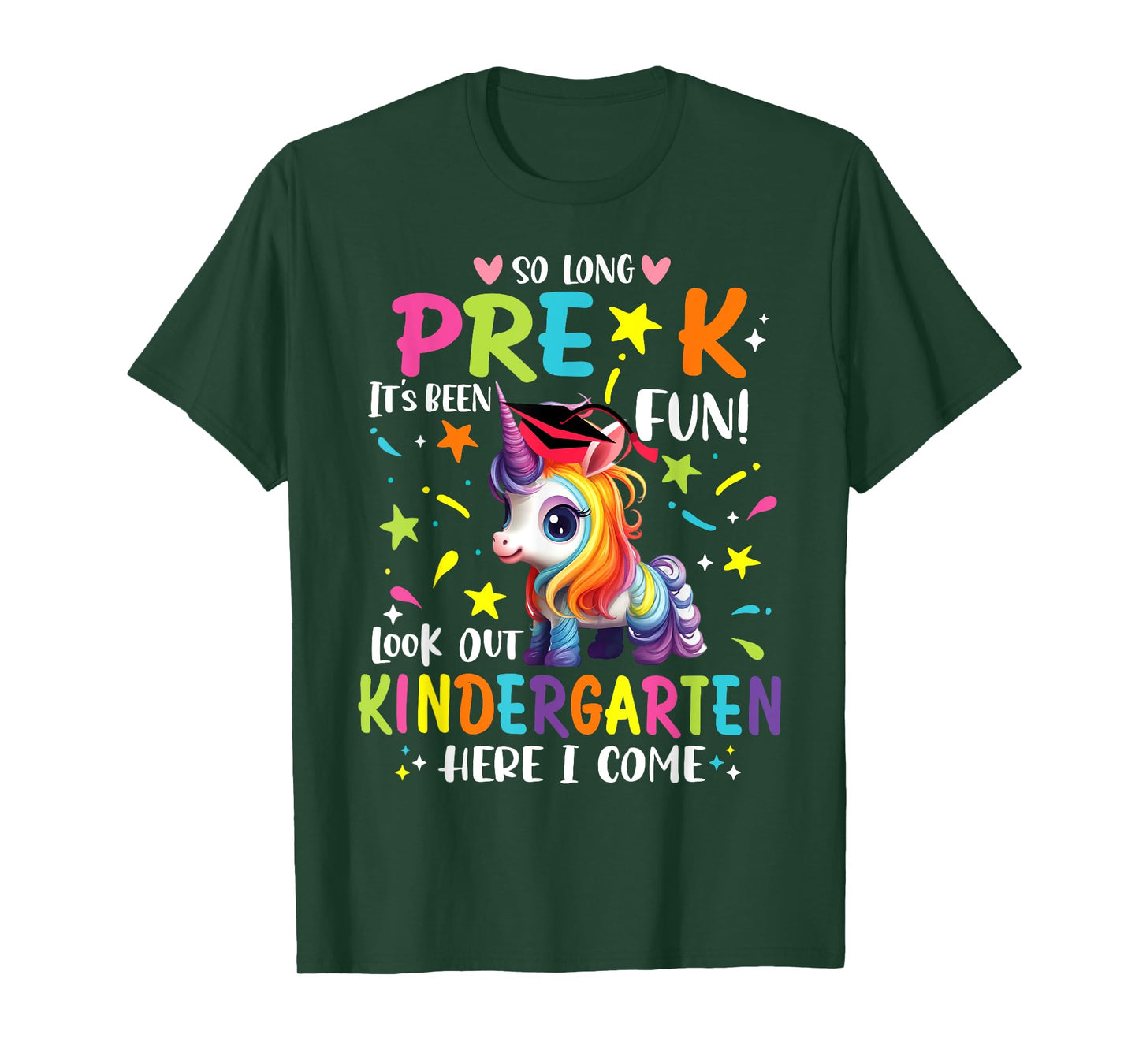 So Long Pre-K Kindergarten Here I Come Preschool Graduation T-Shirt