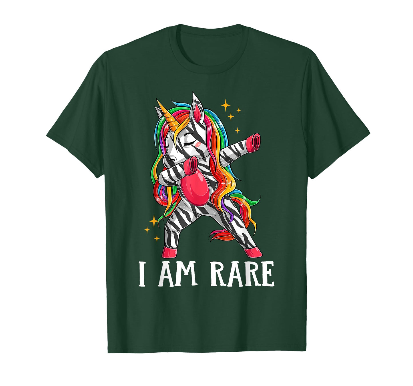 Kids I Am Rare Zebra Unicorn Warrior Rare Disease Awareness T-Shirt