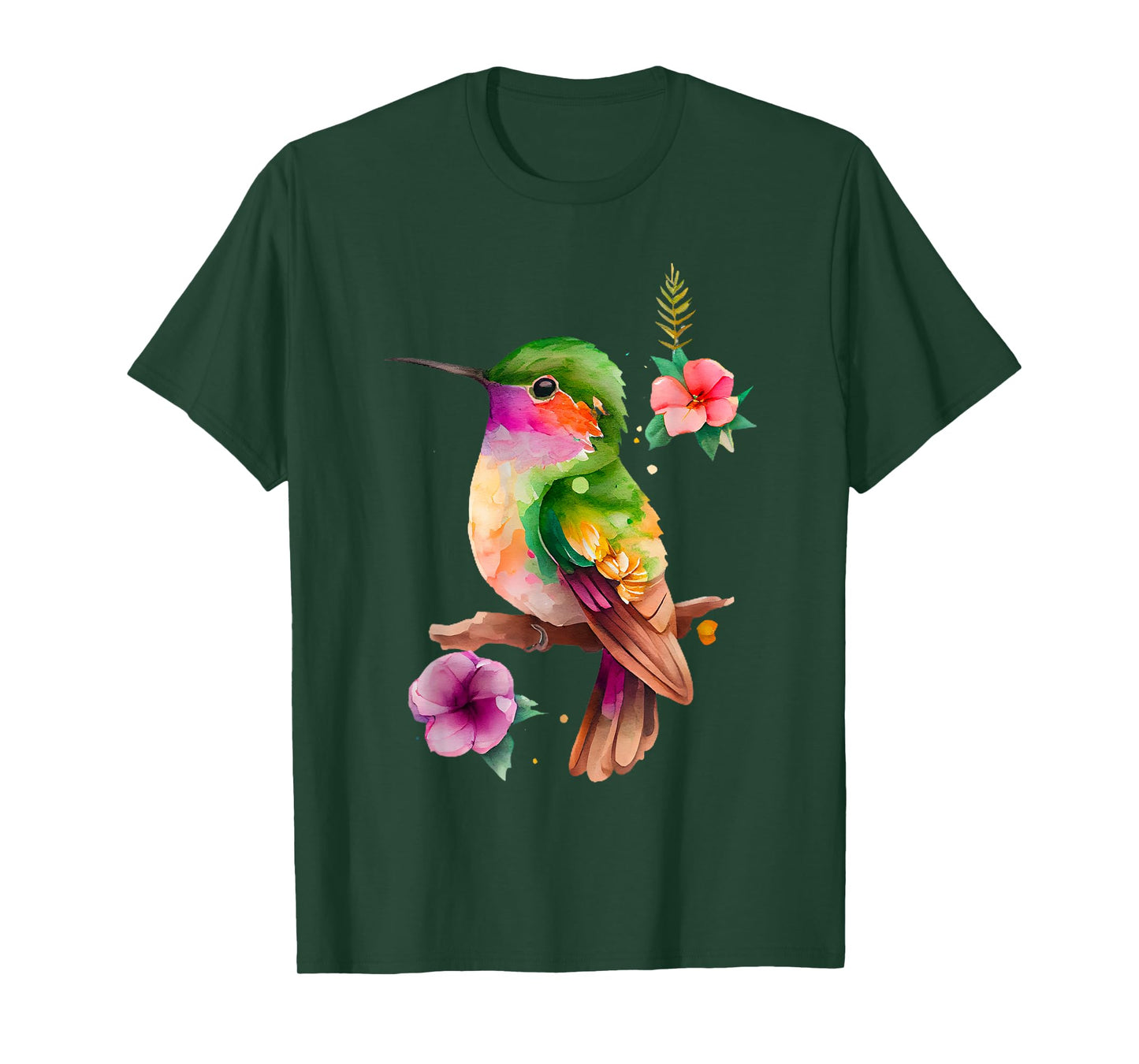 Vintage Hummingbird Bird Lover Hummingbird Men Women T-Shirt