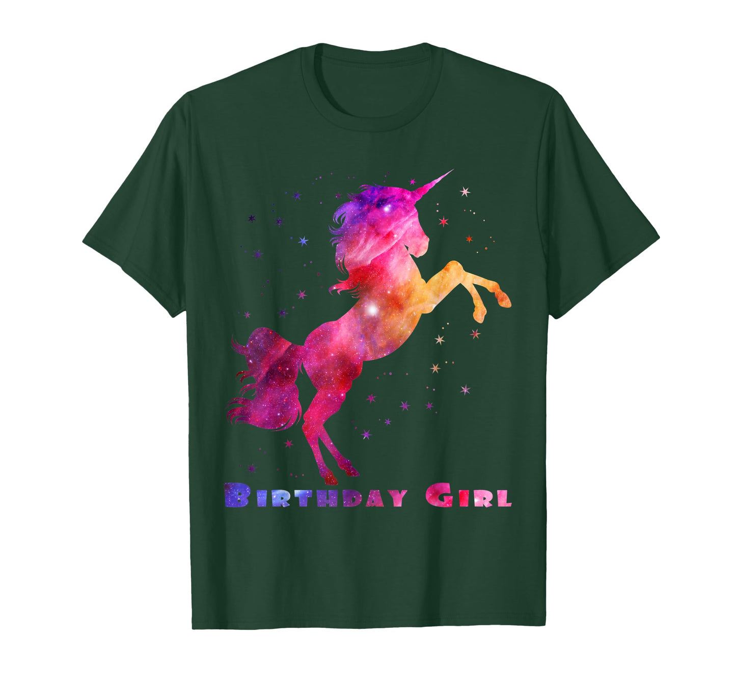 Space Unicorn Birthday Girl Galaxy Unicorn Cute Teens Kids T-Shirt