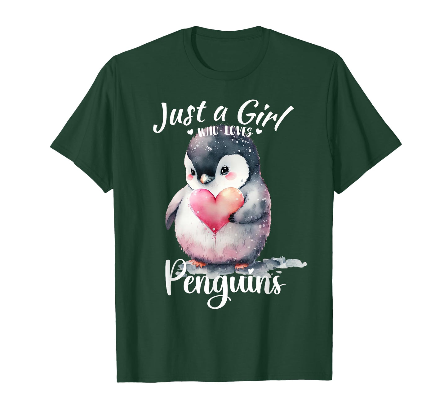 Just a Girl Who Loves Penguins for Girls Who Love Animals T-Shirt