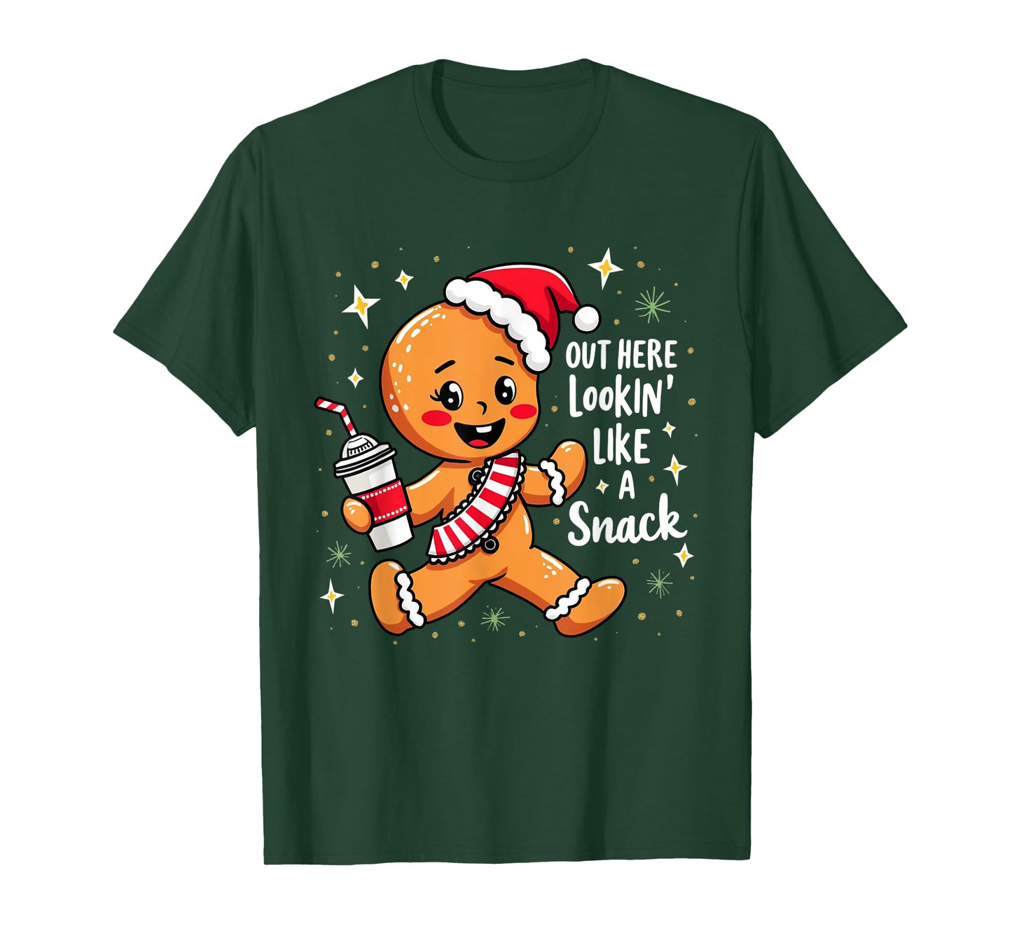 out here looking like a snack christmas funny BouJee Xmas T-Shirt