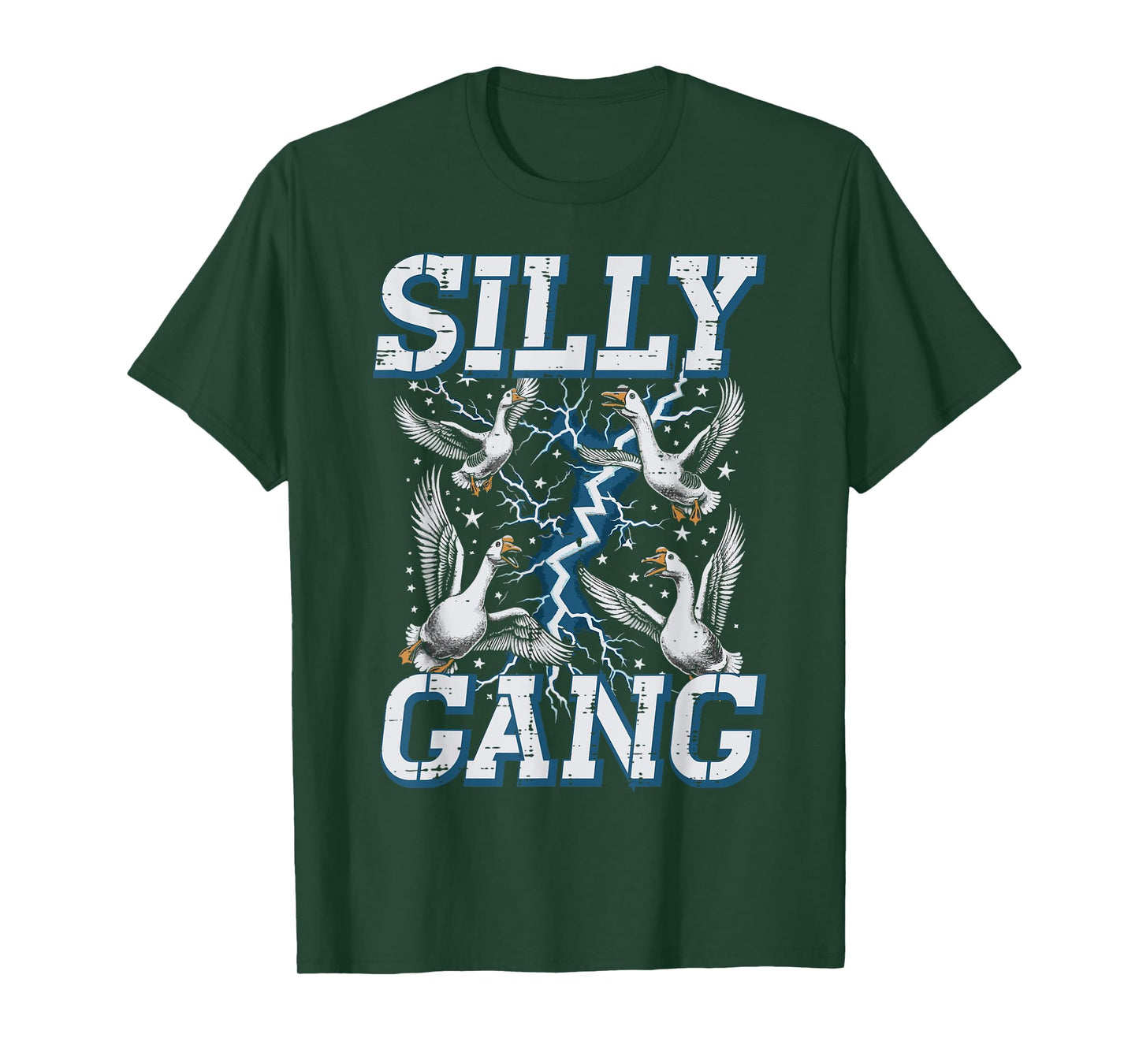 Geese Silly Gang Funny Goose Duck Meme Animal Men Women Kids T-Shirt