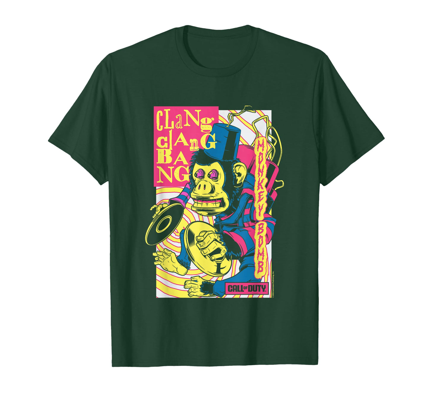 Call Of Duty Monkey Bomb Clang Clang Bang Vintage T-Shirt