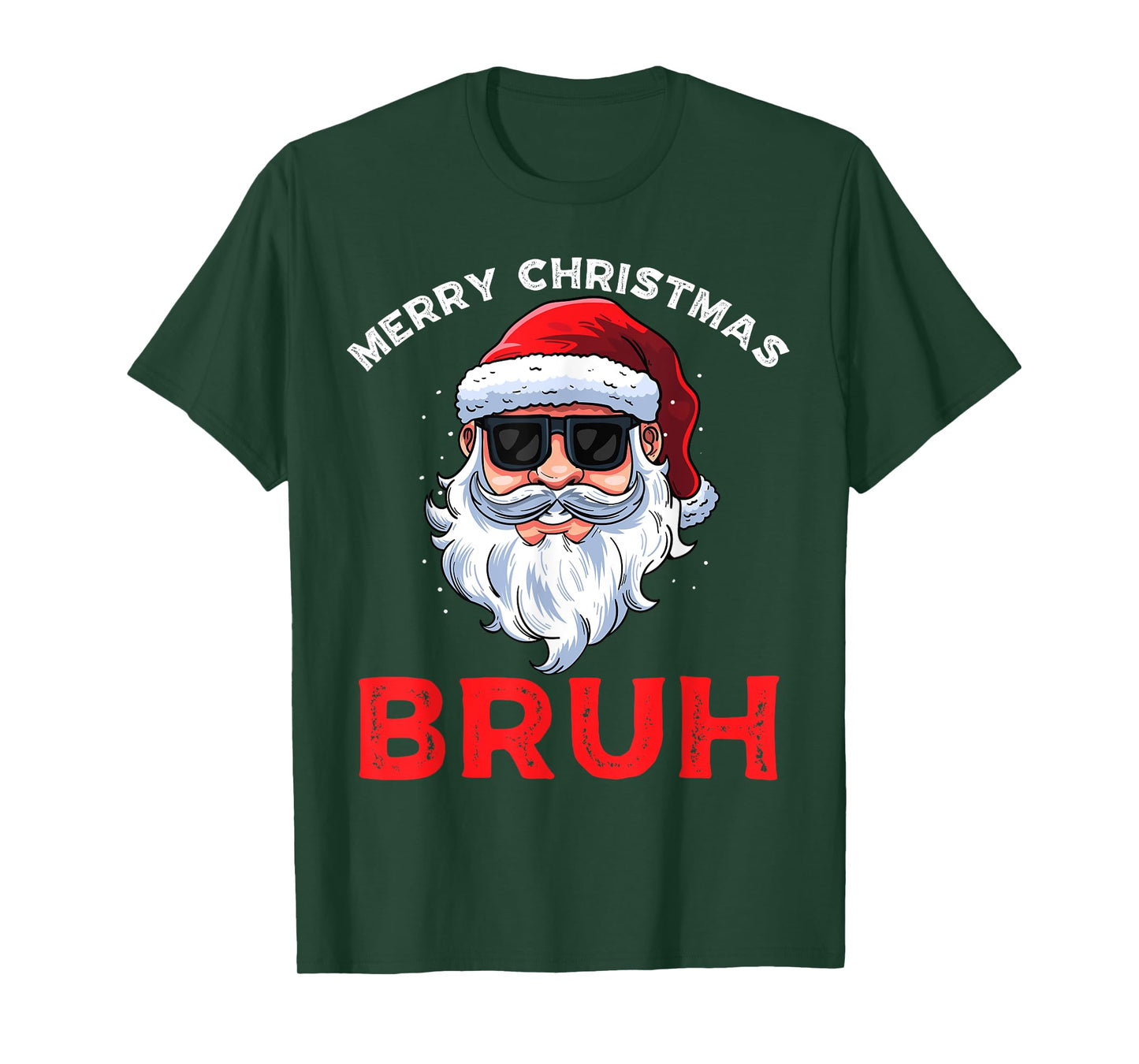 Merry Christmas Bruh Meme Funny Saying for Brother Boys Men T-Shirt