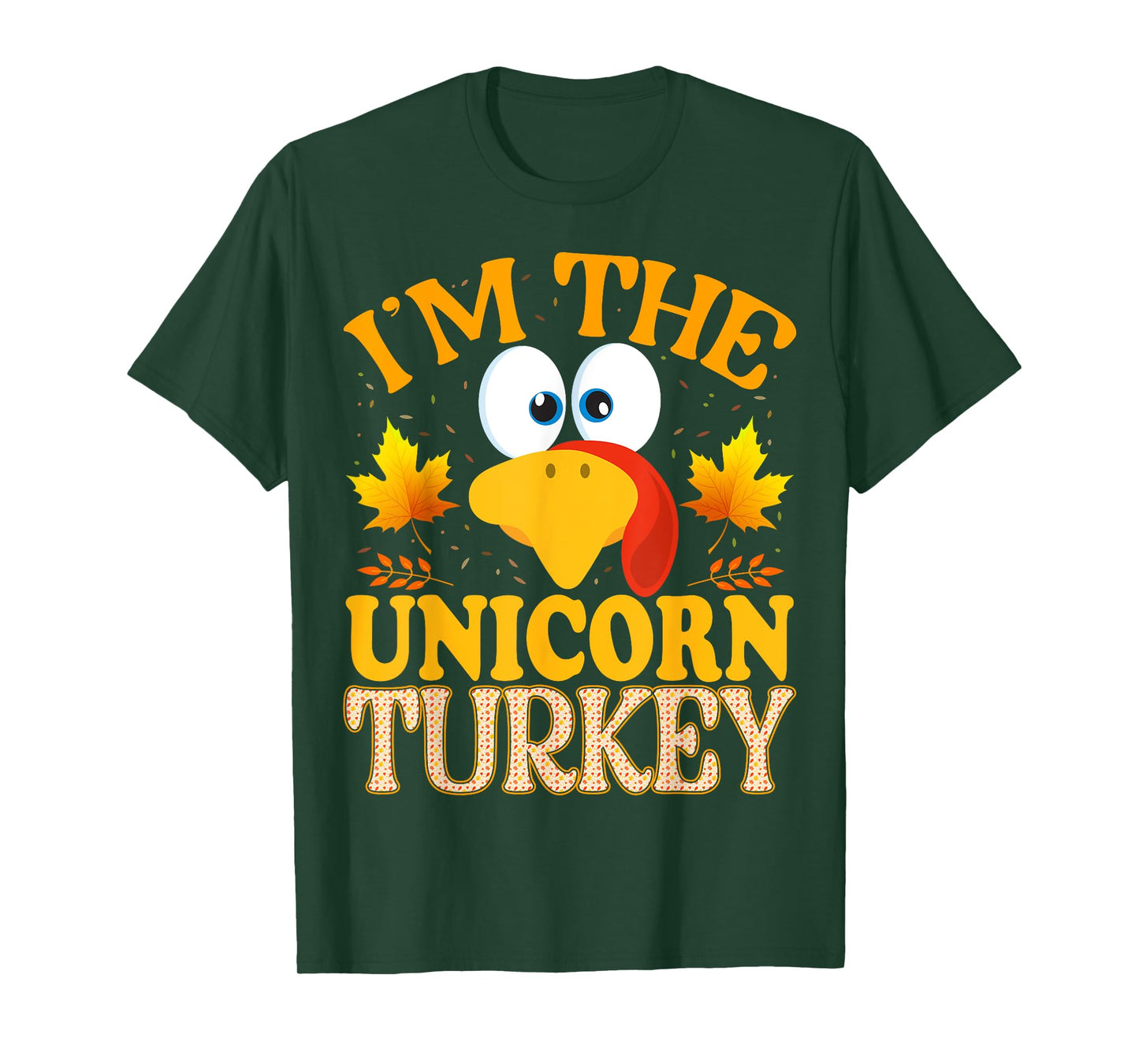 Thanksgiving I'm The Unicorn Turkey Matching T-Shirt