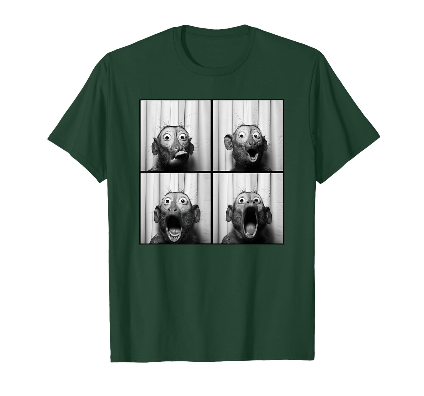 Weird Monkey Animal Face Photobooth T-Shirt