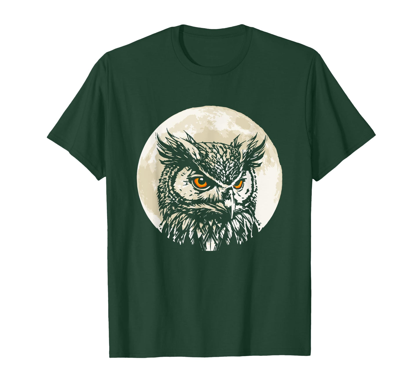 Owl Forest Night Wildlife Birds Nature T-Shirt