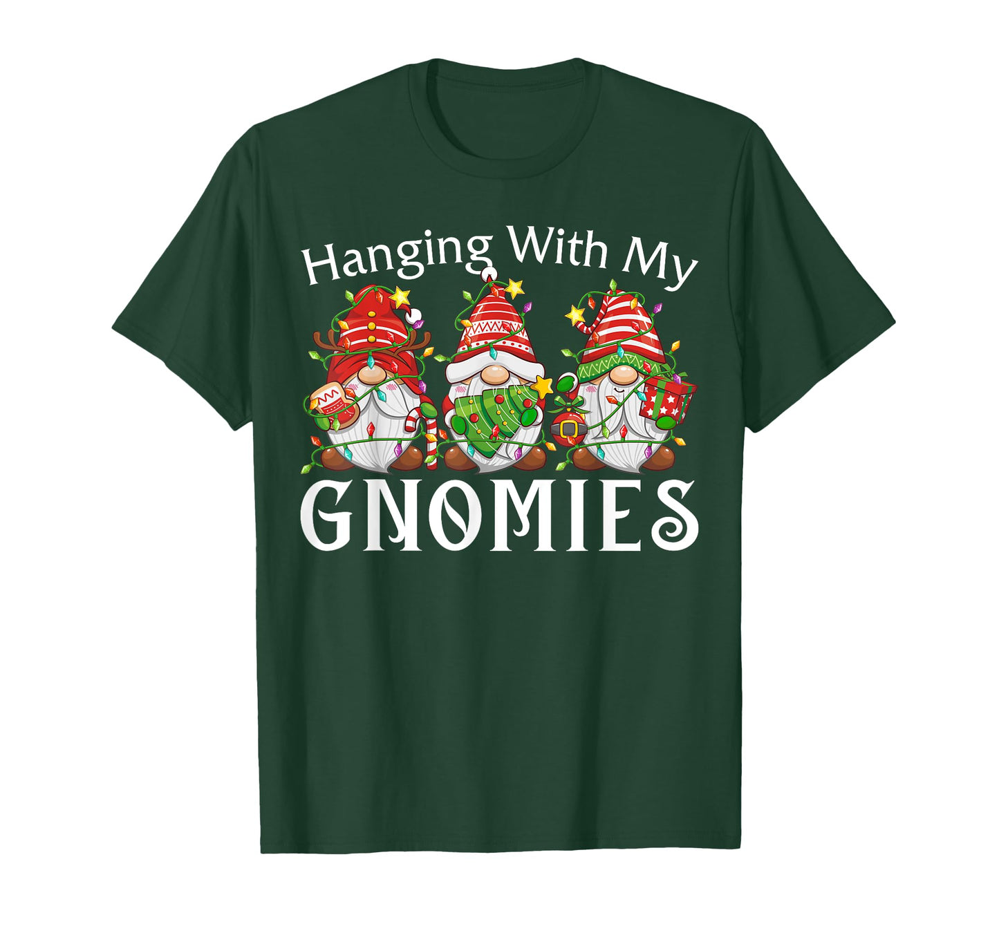Hanging With My Gnomies Family Christmas Pajamas Men Women T-Shirt