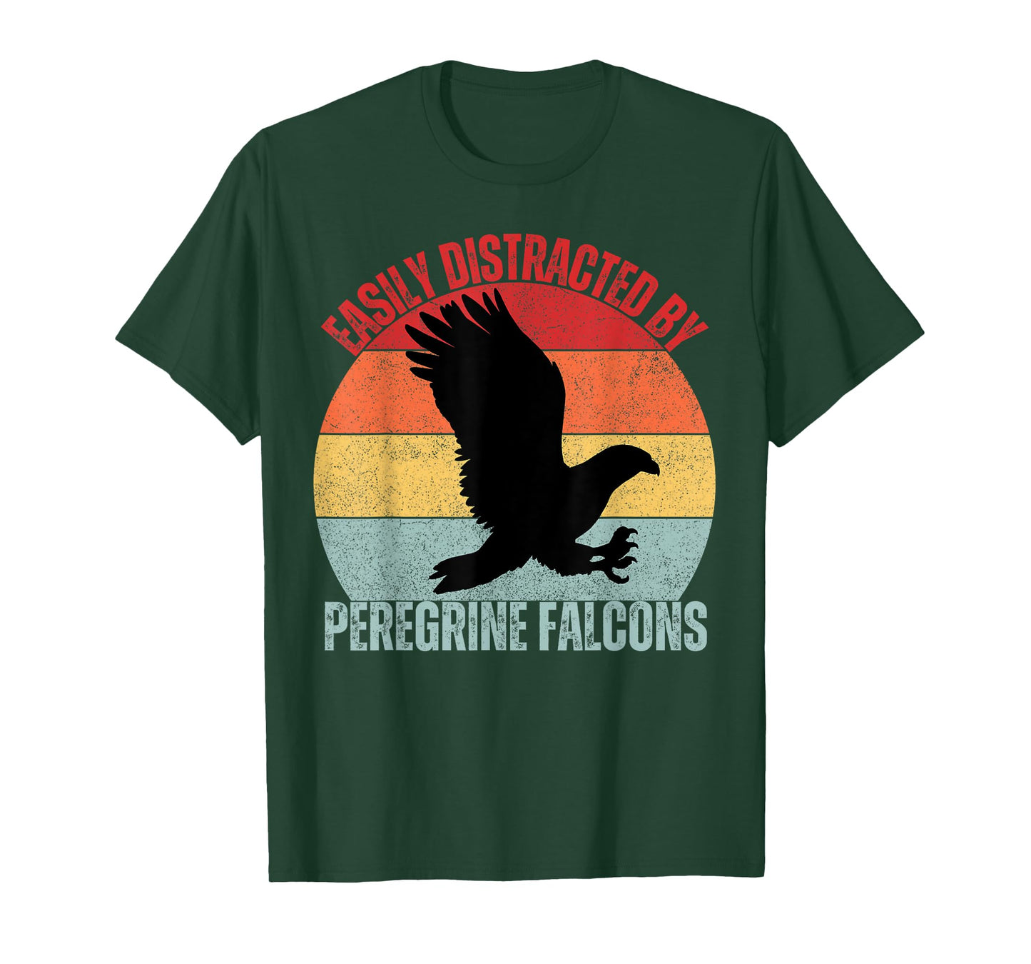Easily Distracted By Peregrine Falcons Birds Kids Falcon T-Shirt