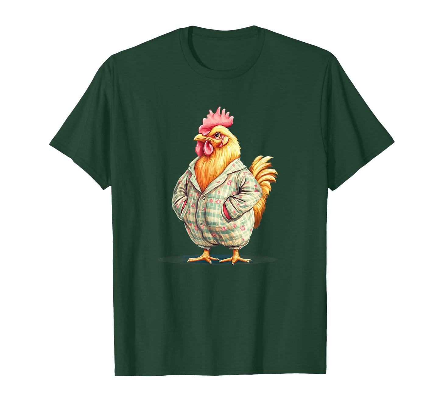 Adorable Chicken in Sleepy-Time Pajamas for Adults and Kids T-Shirt