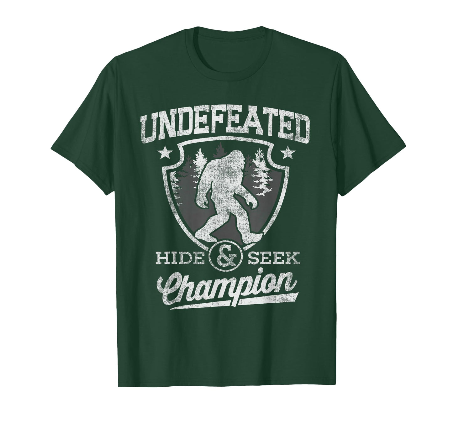 Bigfoot hide and seek champion Shirt for Sasquatch Men Kids T-Shirt