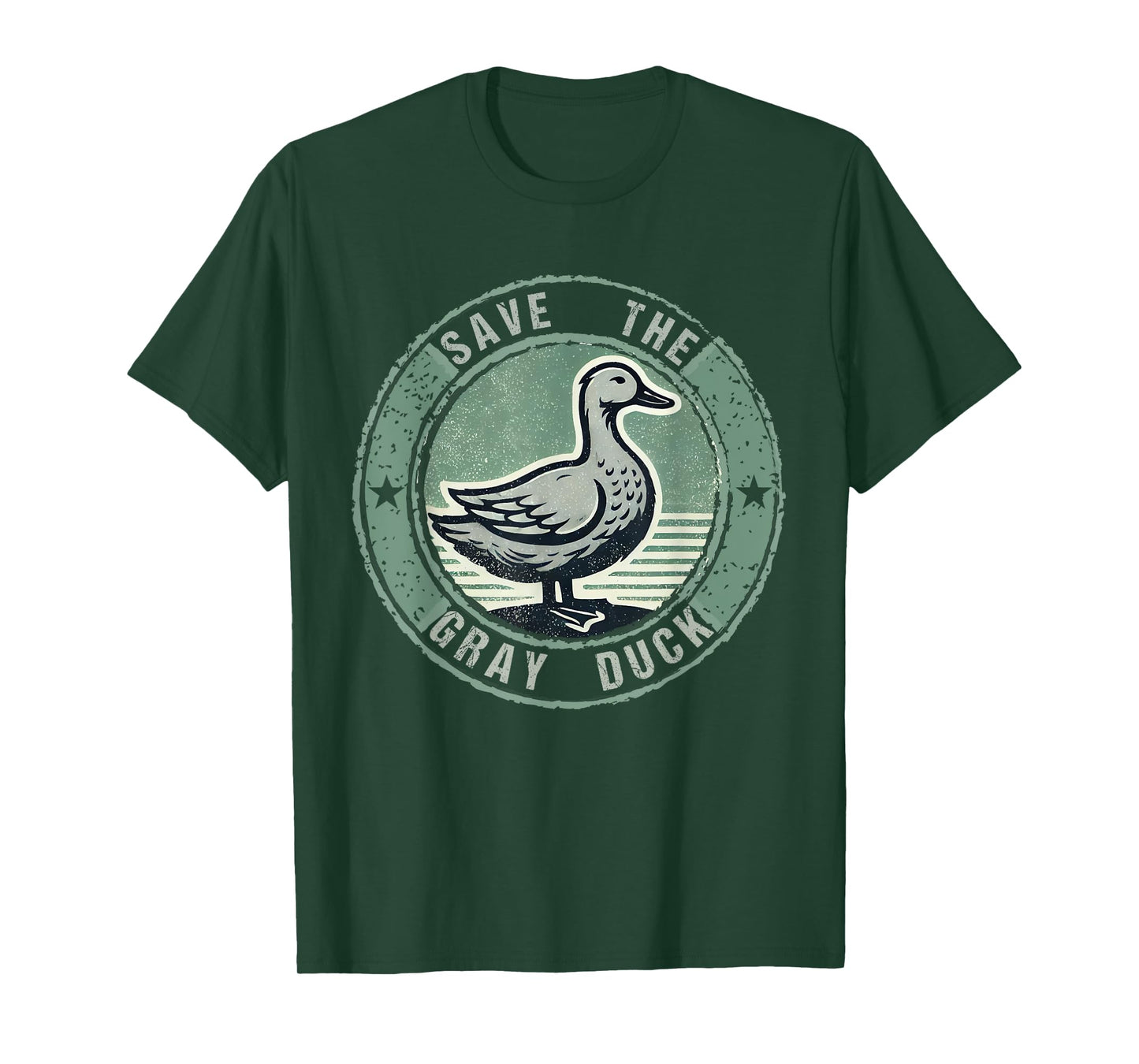 Funny Save The Gray Duck tee Vintage Unisex T-Shirt Black Small