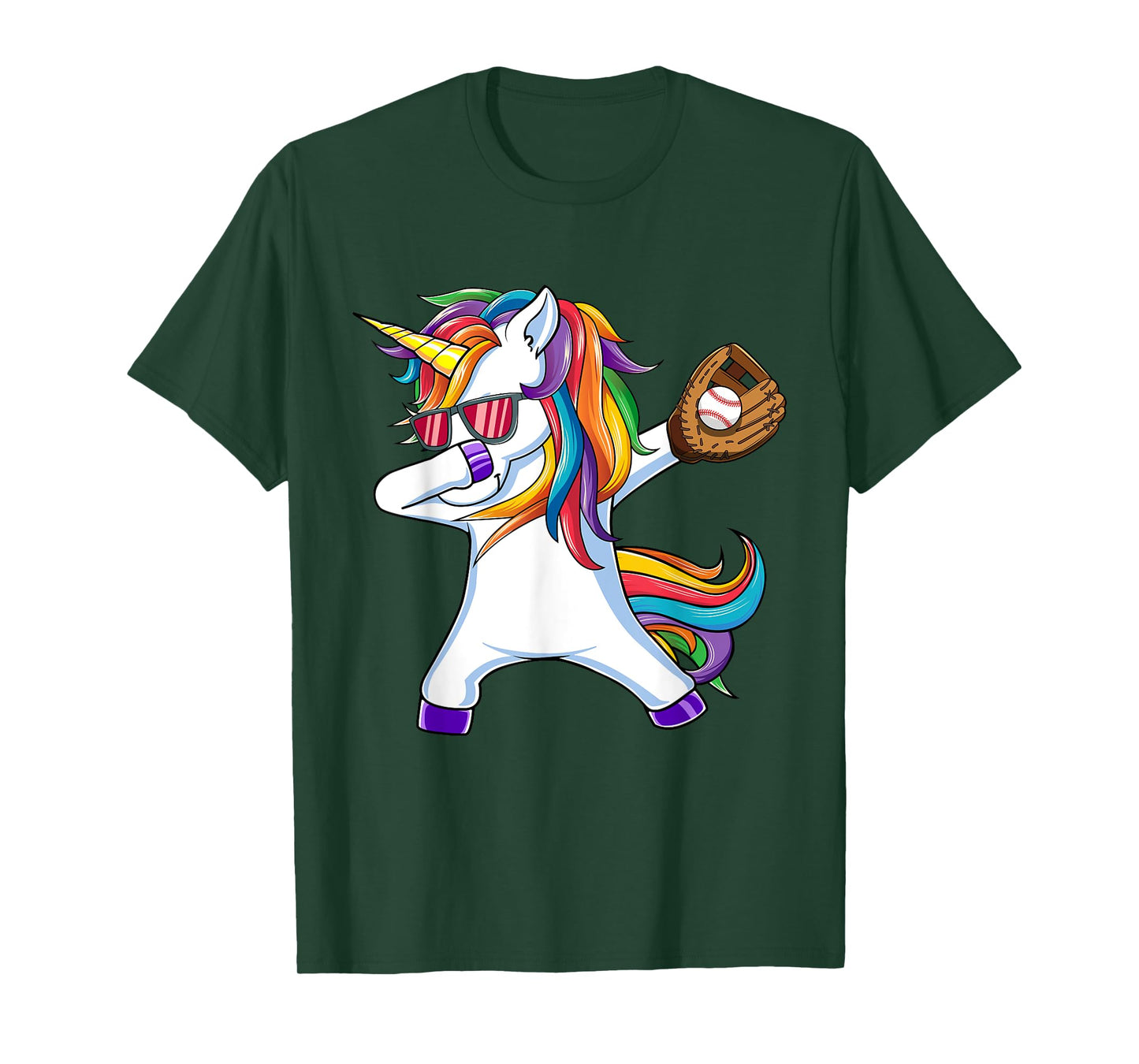 Dabbing Unicorn Baseball T Shirt Kids Funny Dab Dance Gift