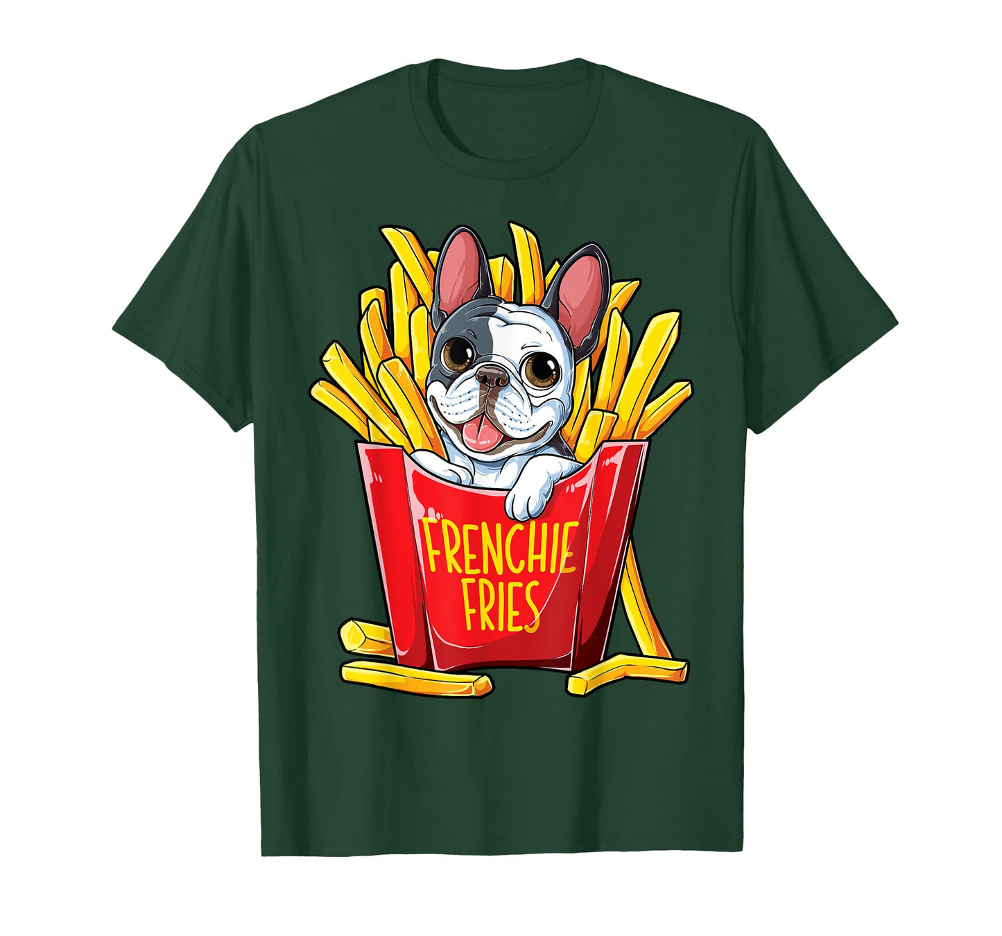 Frenchie Fries French Bulldog T shirt Men Women Funny Gifts T-Shirt
