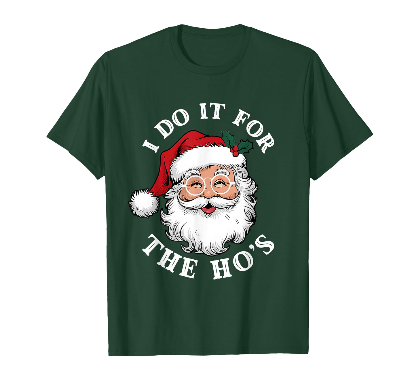 Papa Claus Christmas Lights Pajama Family Matching Santa Men T-Shirt