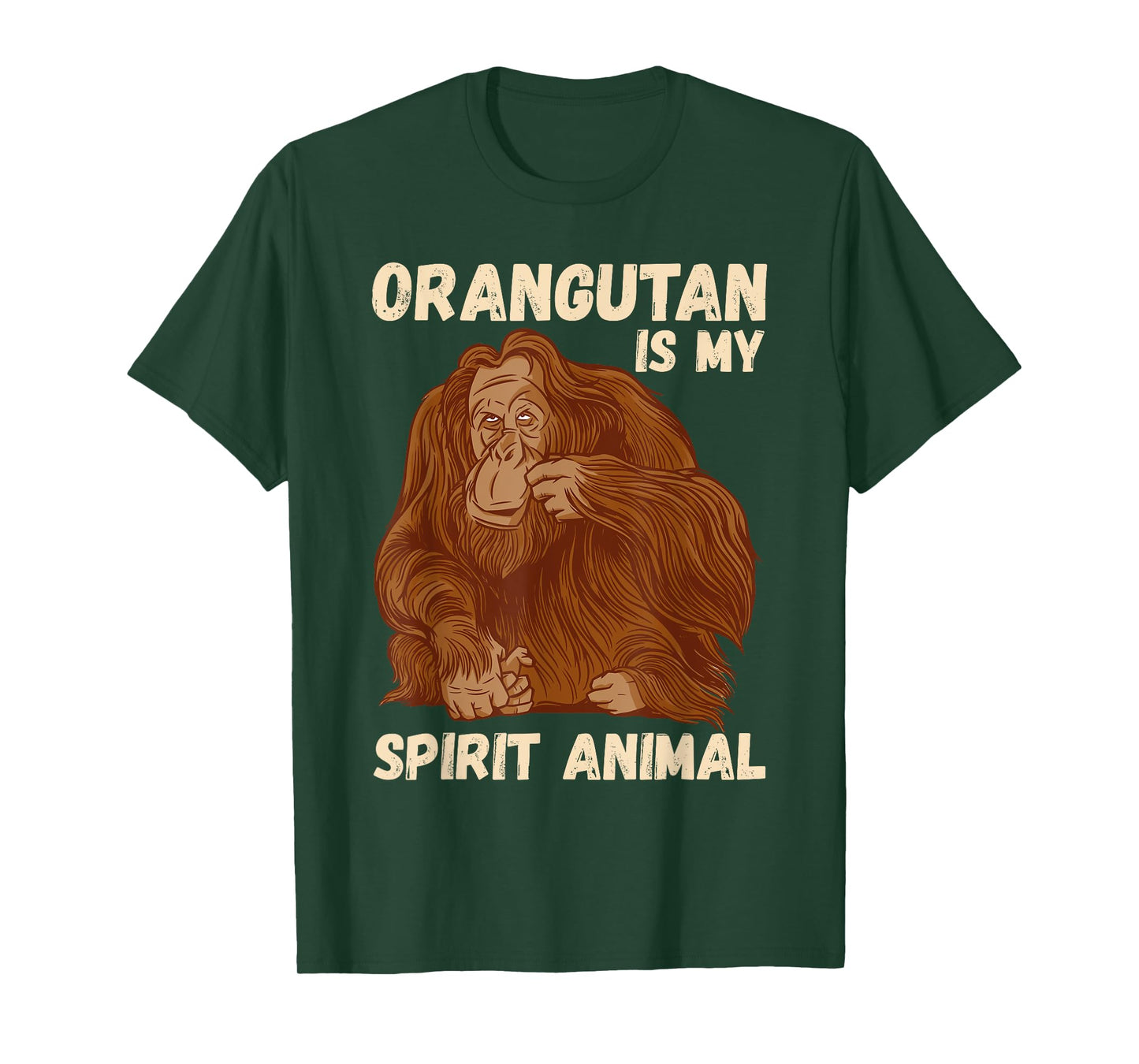Orangutan Spirit Animal Motivation Native Ape Orang-Utan T-Shirt