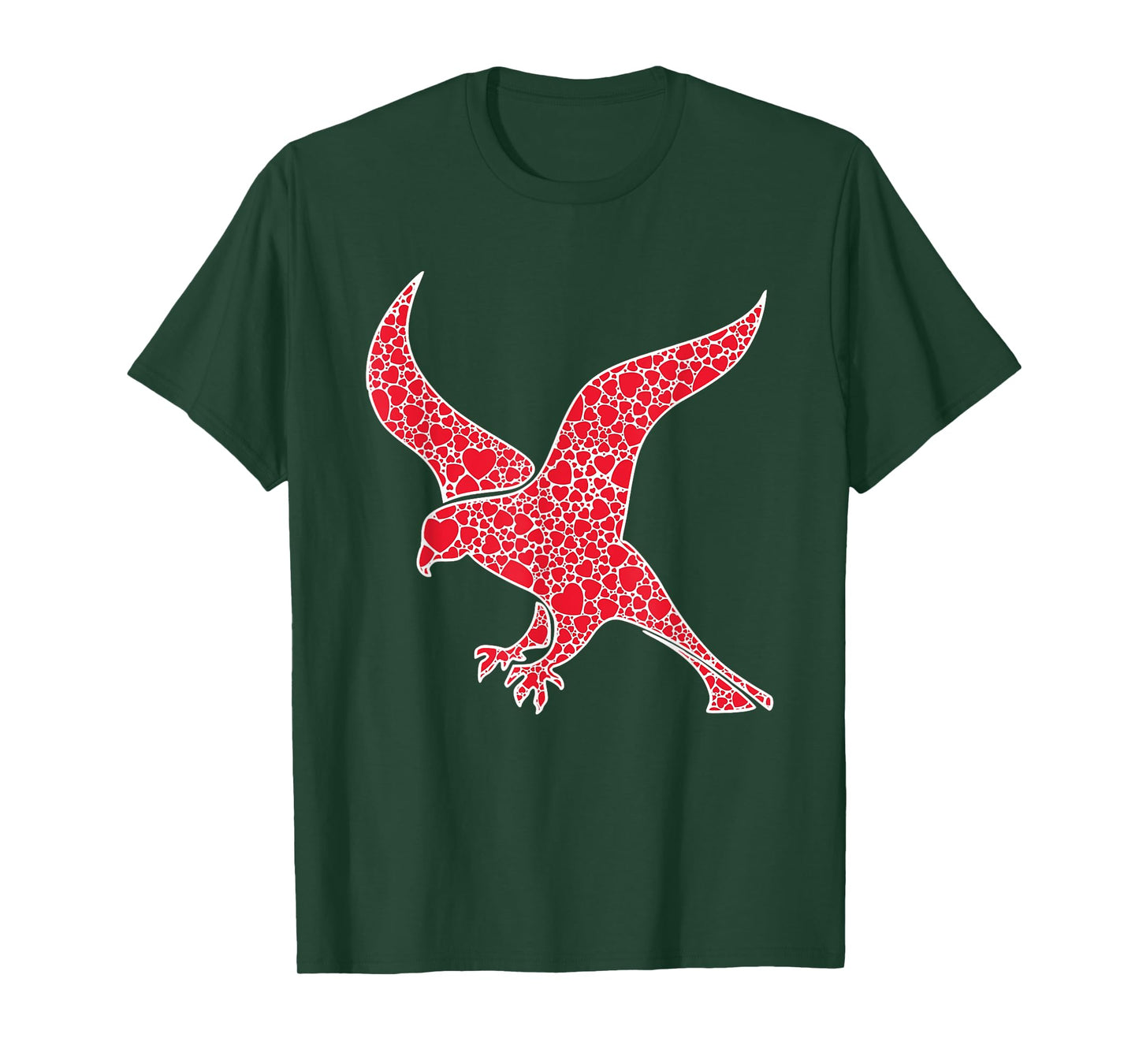 Falcon Hearts Valentine's Day Hawk Bird Lover Girl Gift T-Shirt