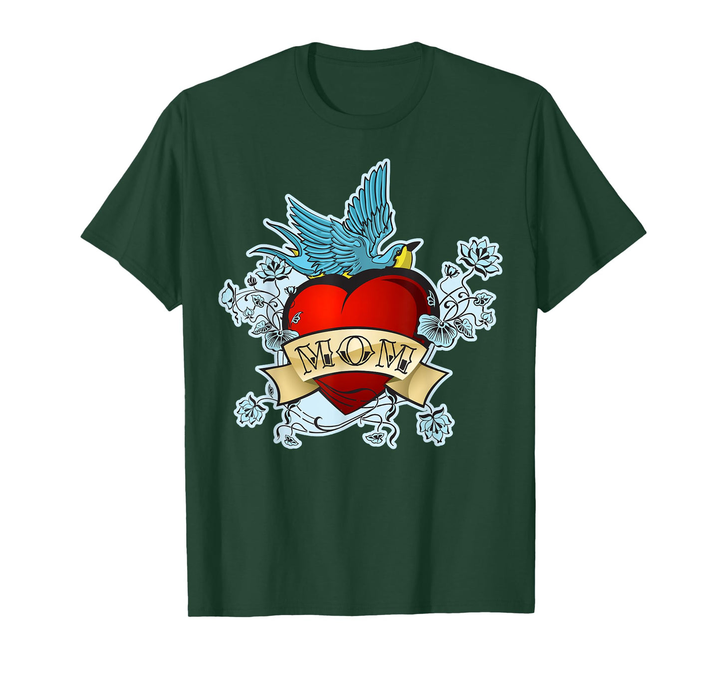 Mom Tattoo Heart T-shirt T-Shirt