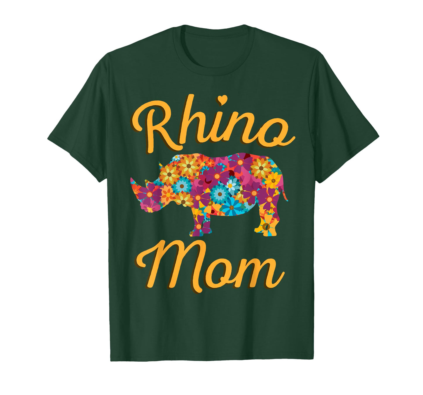 Rhino Mom Rhinoceros African Animal Safari Mother's Day T-Shirt