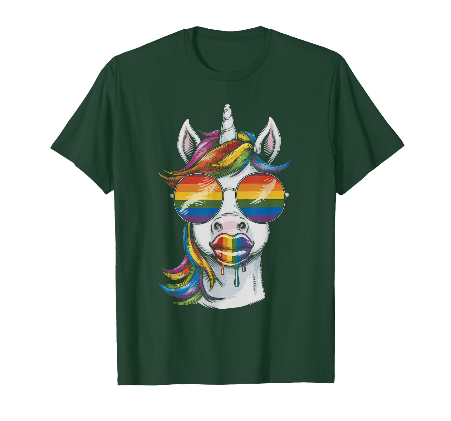 LGBT Gift Gay Pride Month Parade Rainbow Transgender Unicorn T-Shirt