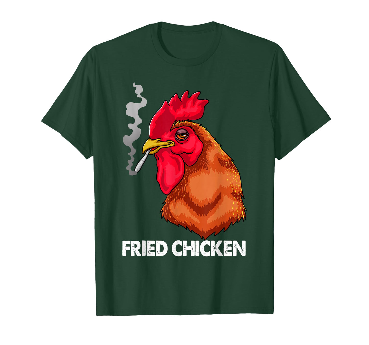 Funny Fried Smoking Chicken Tee Shirt Flock Boss Women T-Shirt