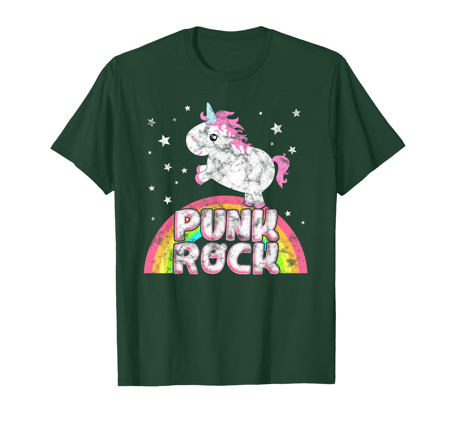 Funny Ironic Cool Unicorn Punk Rock Music Tee Festival Shirt T-Shirt