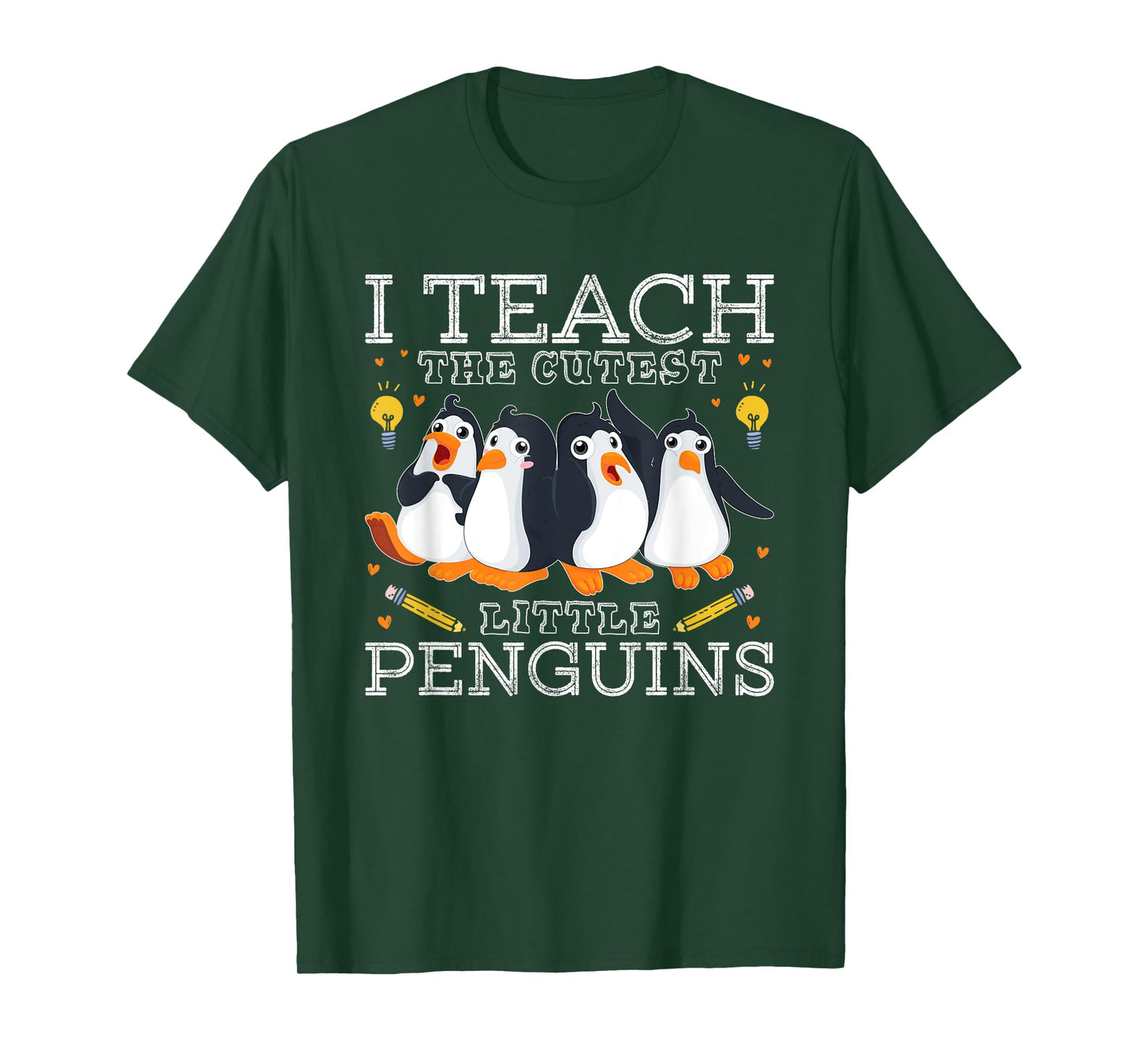 I Teach The Cutest Little Penguins Cute School Teacher Tee T-Shirt
