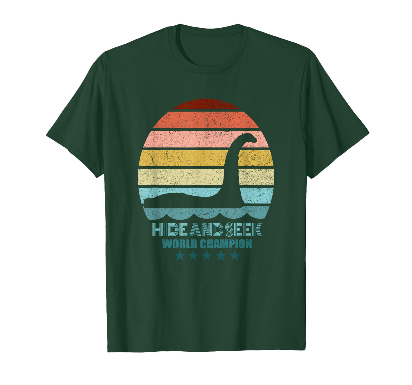 Nessie Hide And Seek Shirt - Lochness Monster Tshirt T-Shirt