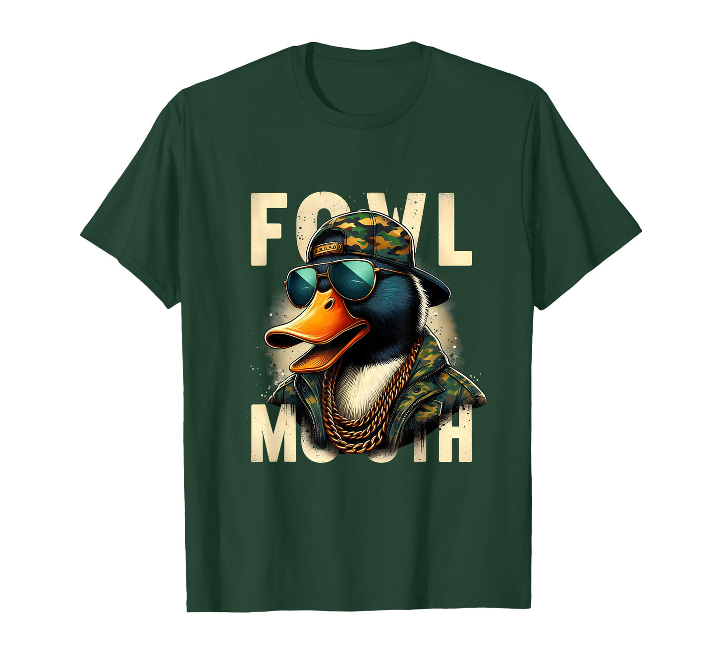 Hunter Fowl Mouth Duck Hunting Goose Hunt Funny Duck T-Shirt