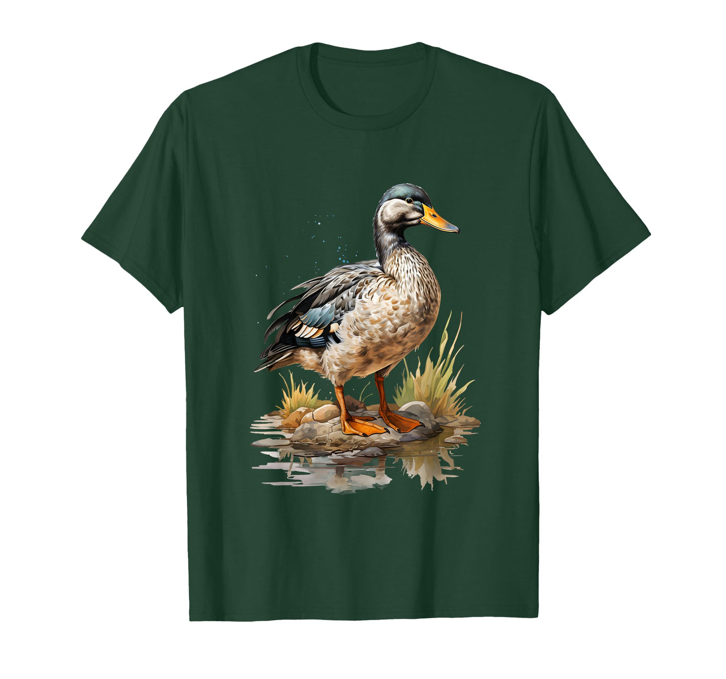 Mallard Duck Gift Realistic Nature Fleeting T-Shirt