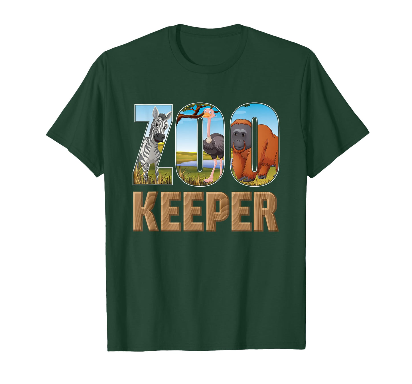Zookeeper Costume African Savanna Zoo Keeper Animals Lover T-Shirt