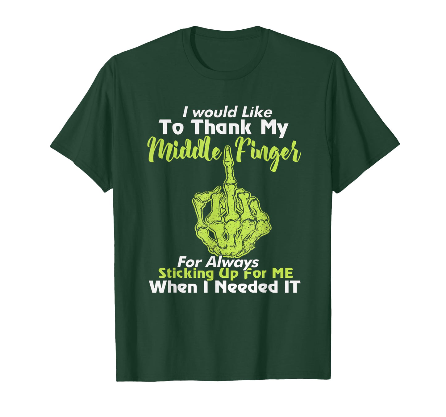 I Would Like To Thank My Middle Finger T-Shirt For Women T-Shirt