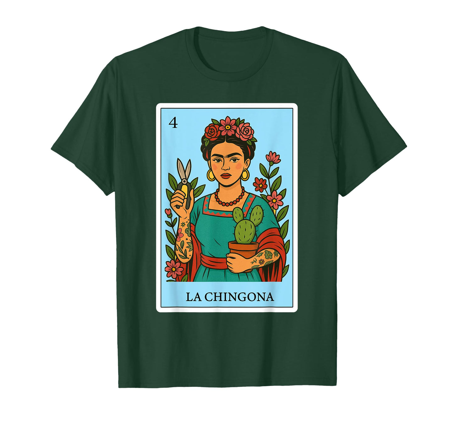 La Chingona Jardinera Spanish-Mexican Bingo Gifts for Women T-Shirt