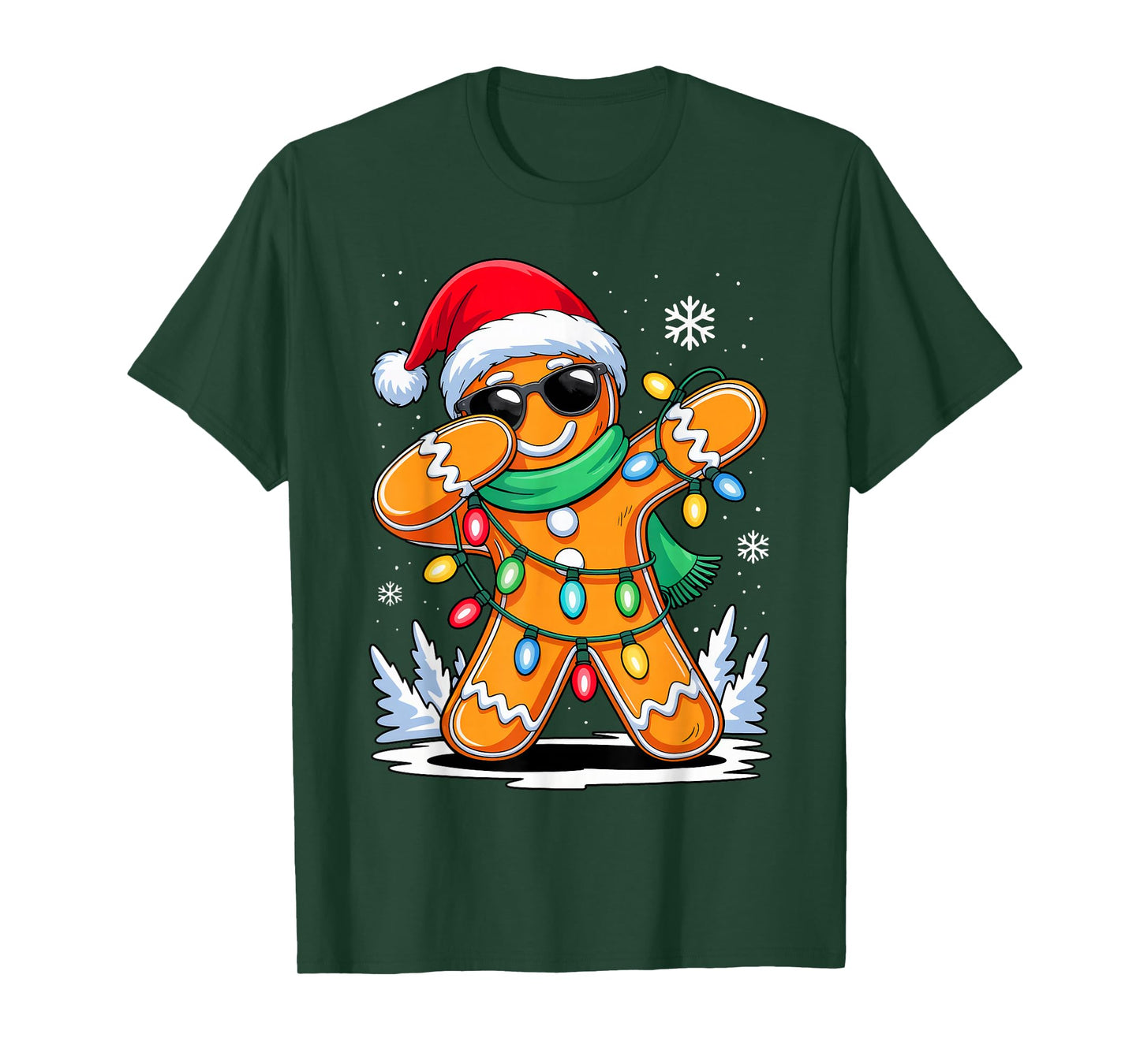 Dabbing Gingerbread Christmas Boys Girls Kids Funny Xmas Dab T-Shirt