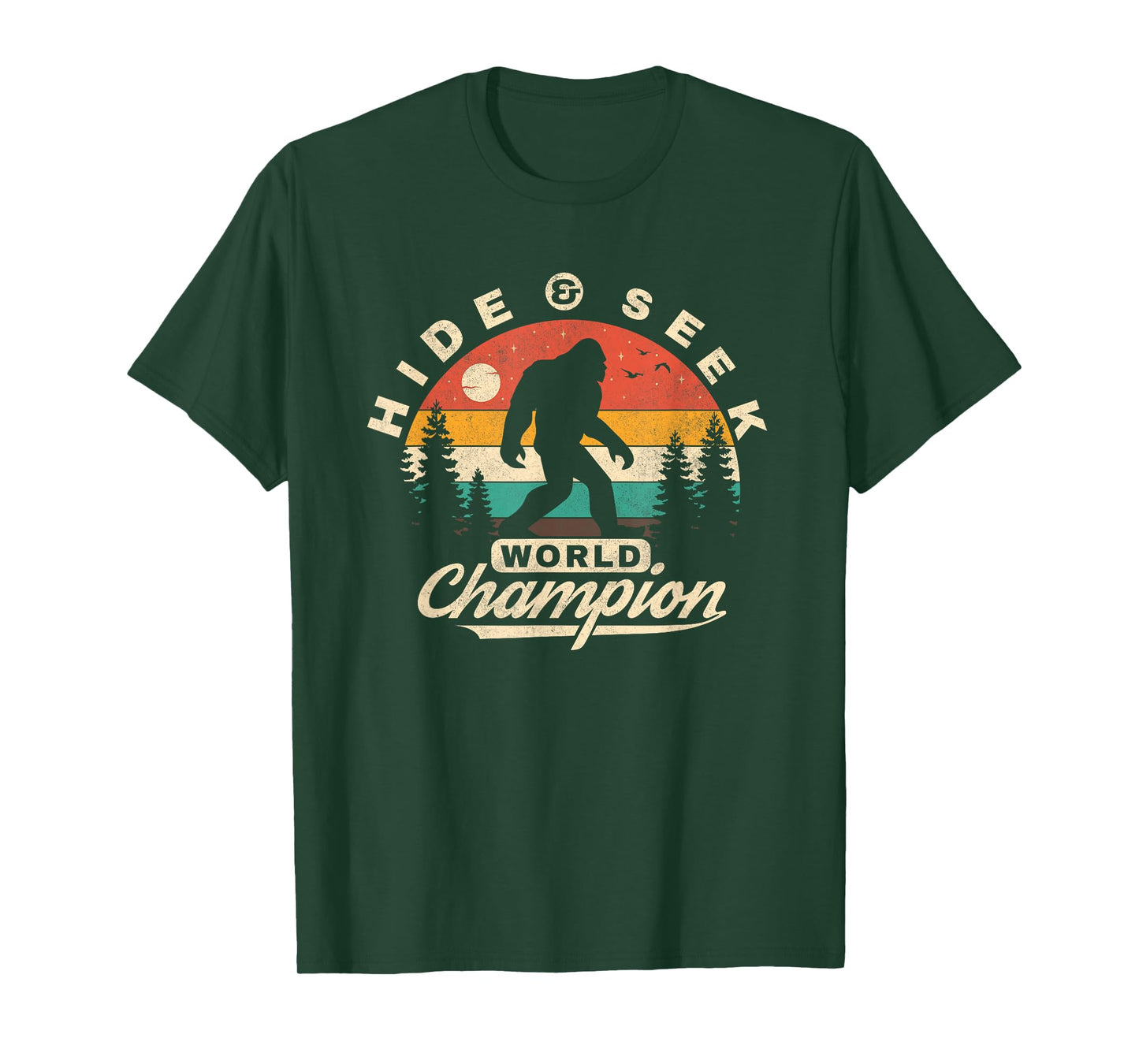 Bigfoot Hide and Seek World Champion Sasquatch Men Boys T-Shirt