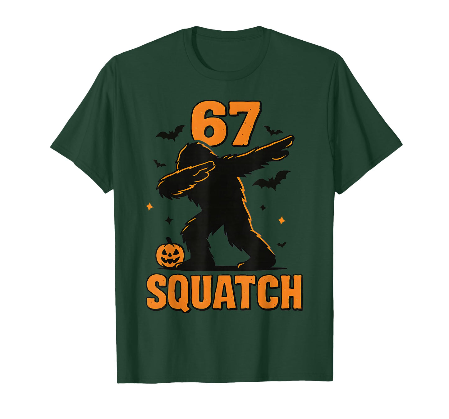 67 Halloween Bigfoot Six Seven Sasquatch Brainrot Meme Boys T-Shirt