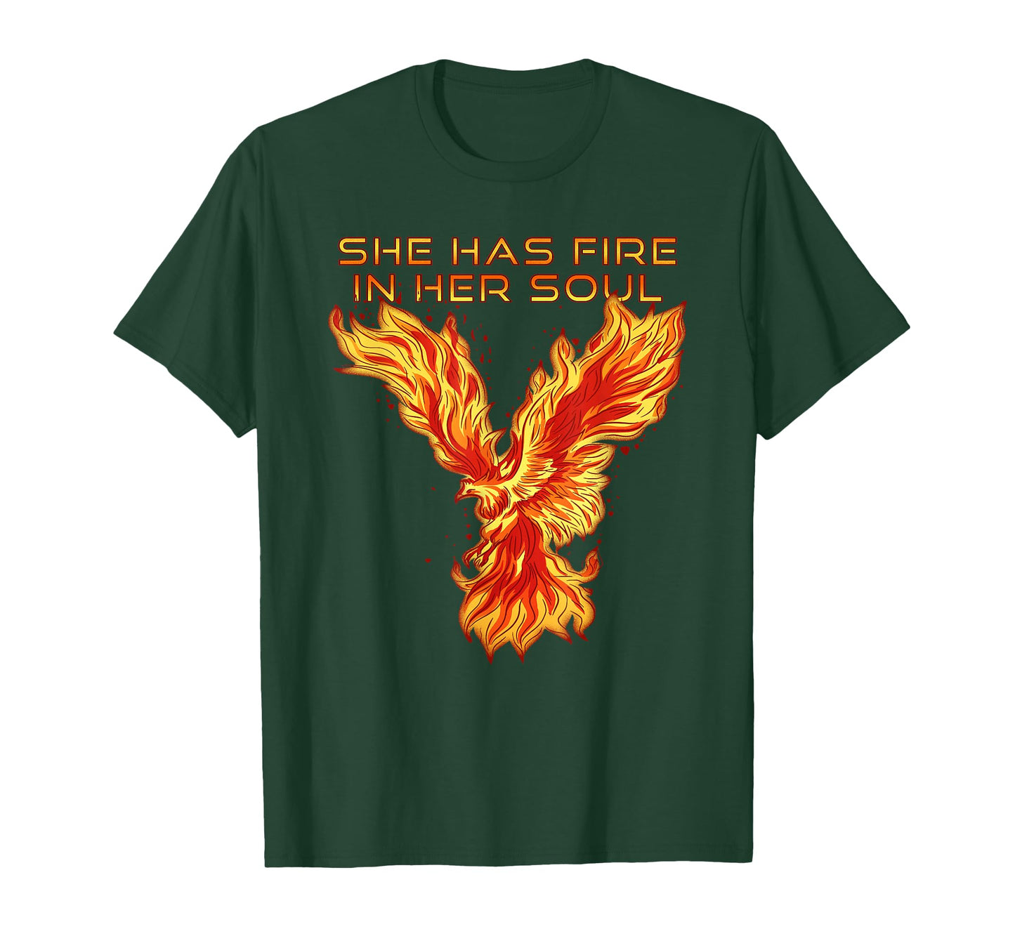 Phoenix Bird She Has Fire In Her Soul T-Shirt