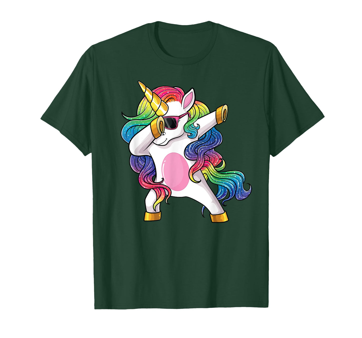 Dabbing Unicorn Shirt Kids Girls Boys Toddlers Dab Unicorn T-Shirt