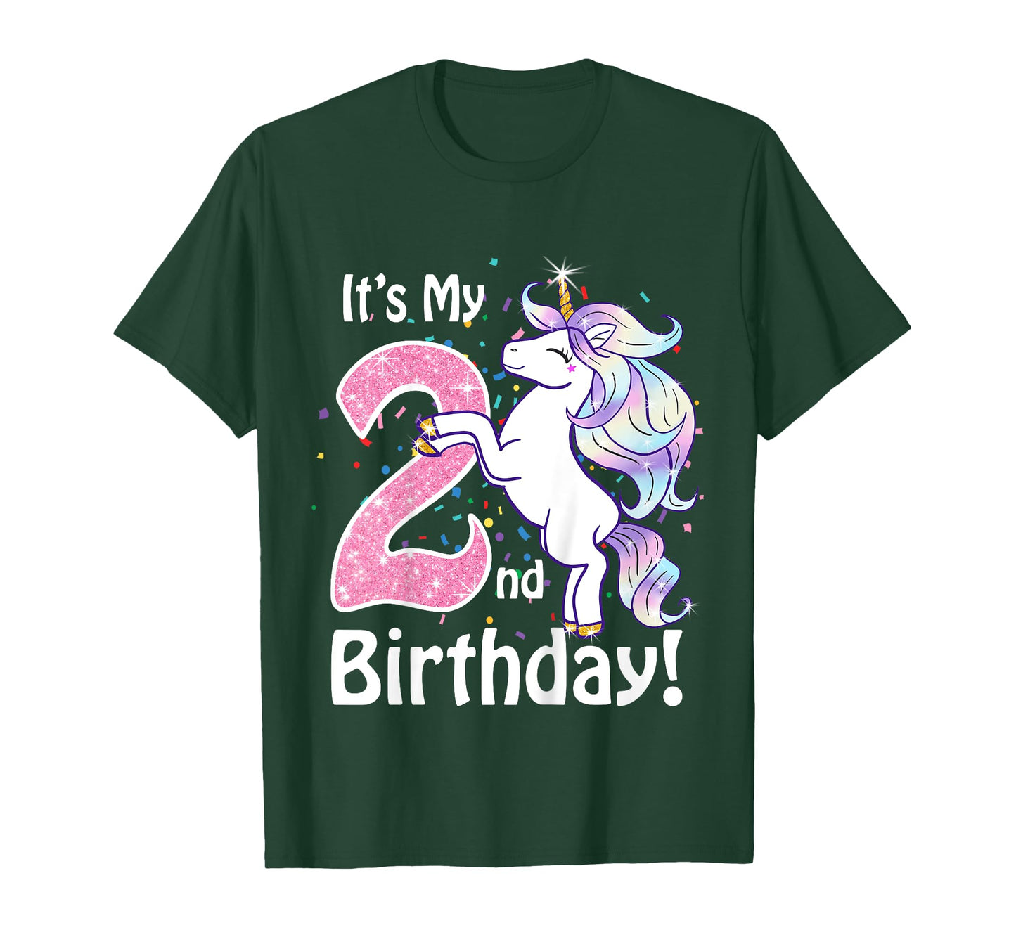 Its My 2nd Birthday Unicorn Outfits for toddler girls gift T-Shirt